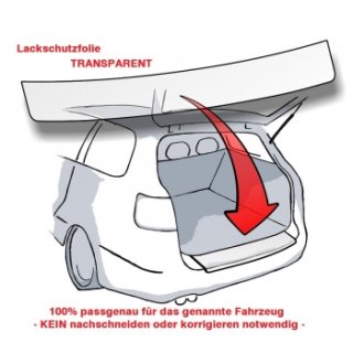 Lackschutzfolie Ladekantenschutz für Audi A5 Coupé / Cabrio ab 2007 bis 2016 (Transparent)