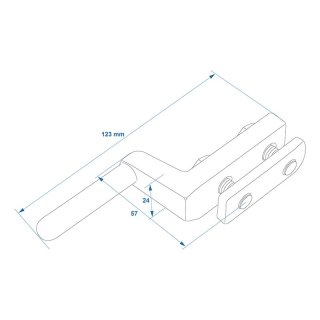 Boardwand Scharnierplatte 11mm