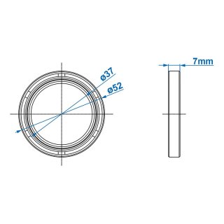 Wellendichtring 40x52x7mm