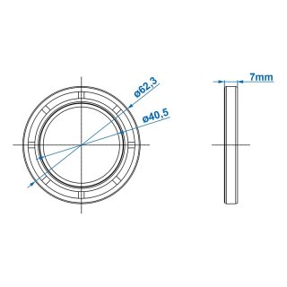 Wellendichtring 42x62x7mm