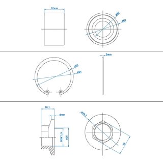 Kompaktlager Satz 30/60x37mm für ALKO