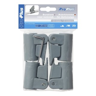 Pince pour tube de tente avec attache rapide 22-25mm Set de 4 pcs