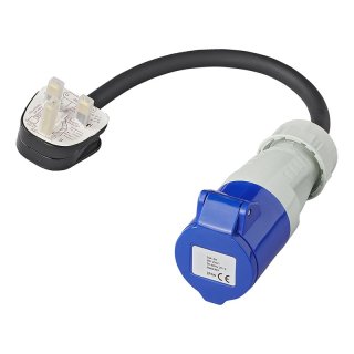 Adapterkabel 40cm 3x2,5mm² von UK Stecker nach CEE