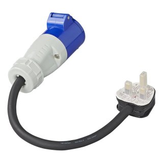 Adapterkabel 40cm 3x2,5mm² von UK Stecker nach CEE