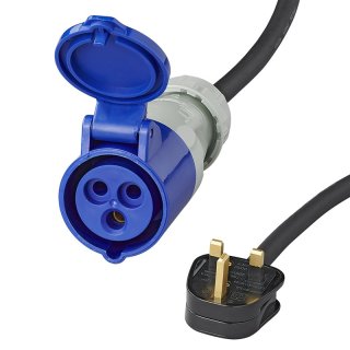 Adapterkabel 40cm 3x2,5mm² von UK Stecker nach CEE