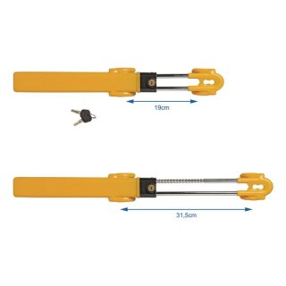 Lenkradschloss Heavy Duty mit zwei Schlüssel