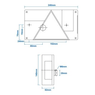 Multipoint I Anhänger Rückleuchte rechts