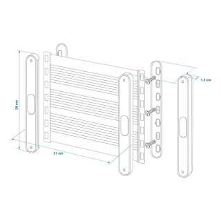 Ablagenetz elastisch Gr. M 31x26,5cm