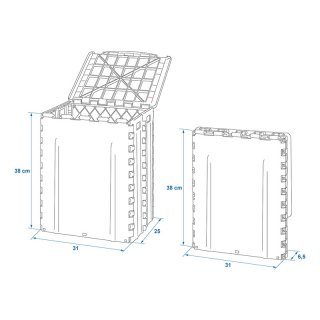 Abfalleimer 30L faltbar