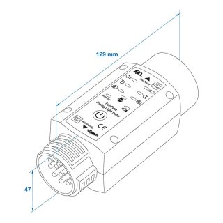 Anhänger- und Fahrzeugbeleuchtungstester 13-polig wiederaufladbar