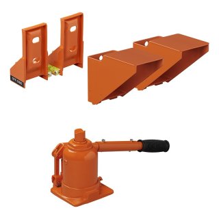 KoJack cric hydraulique de caravane avec niveau à bulle pour double essieu