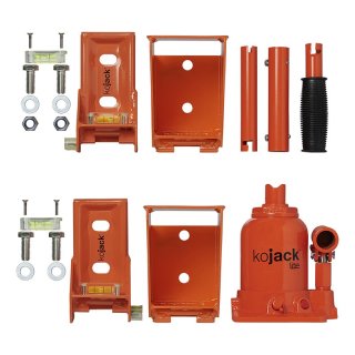 KoJack cric hydraulique de caravane avec niveau à bulle pour double essieu