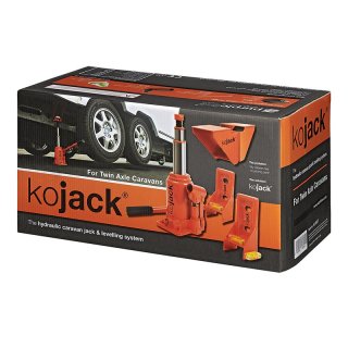 KoJack cric hydraulique de caravane avec niveau à bulle pour double essieu