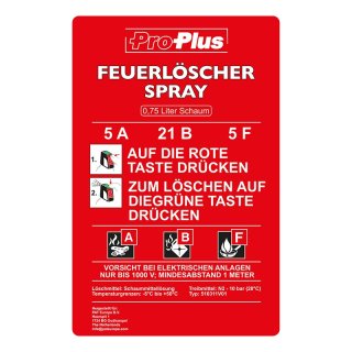 Feuerlöscher 750ml AB F Schaum