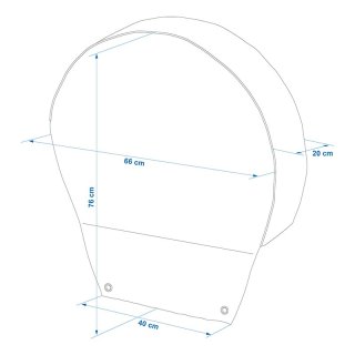 Radabdeckung Aluminium reflektierend für 16" Reifen