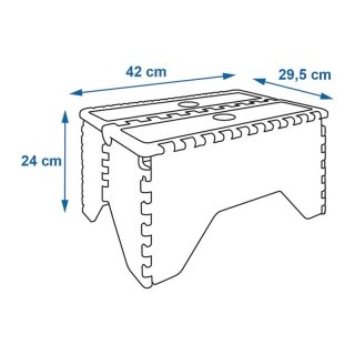 Marchepied avec plastique antidérapant