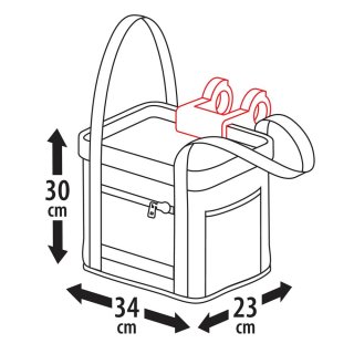 Fahrrad Korb Tasche aus Gewebe - 14 L