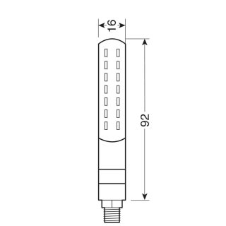 Fahrtrichtungsanzeiger sequentiell und Positionslicht/Stopplicht - 12V