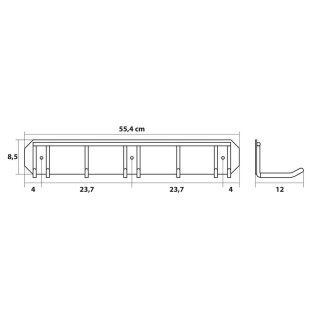 Garagen Wand Organizer für Besen, Werkzeuge, Skier usw.