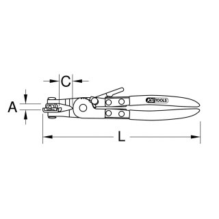 Universal-Schlauchschellenzange, 220mm