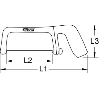 Metallbügelsäge mit Schutzisolierung, 265mm