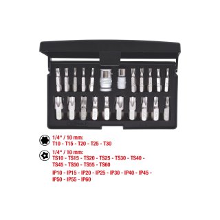 Torx plus Steckschlüssel-Satz 22-tlg