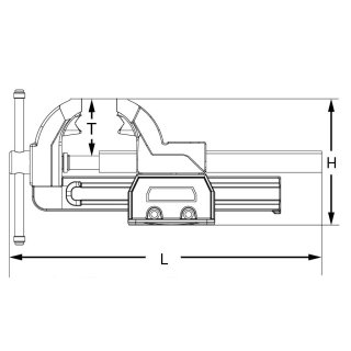 Parallel-Schraubstock mit Drehteller, 120 mm