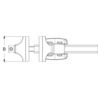 Parallel-Schraubstock ohne Drehteller, 120 mm