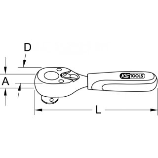 10mm Bit-Umschaltknarre, 120mm