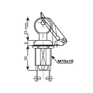 Schlüsselschalter - 12/24V - 10A