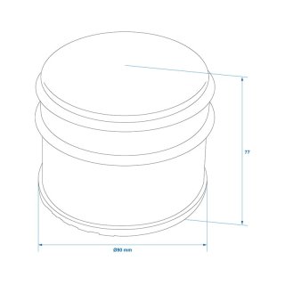 Türstopper Ø90mm Edelstahl