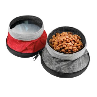 Ecuelle double de voyage pour animaux - 1100+1400 ml