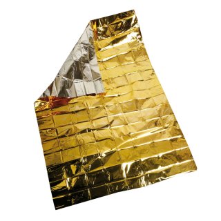 Isothermische Rettungsdecke gold/silber - 160x210 cm