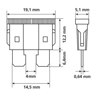 Set 80 sortierte Lamellensicherungen 12/32V