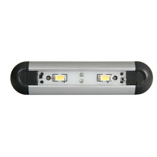 Aluminium Leuchte mit 2 LEDs, 12V