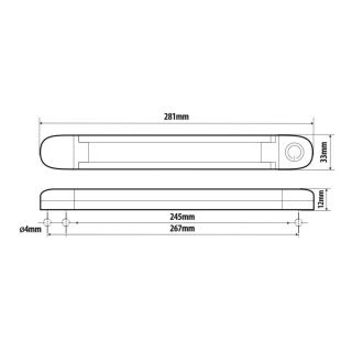 Innenraum LED-Lampe, 12/24V