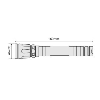 LED-Taschenlampe Patrol aus Aluminium - Slim - 1W