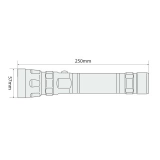 LED-Taschenlampe Patrol, aus Aluminium