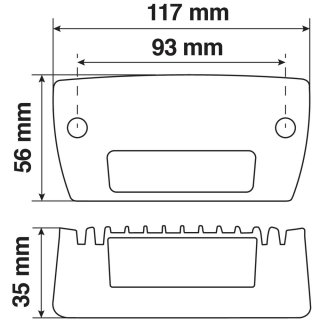 Zusatzscheinwerfer mit 6 LED WL-20 - 9/32V - Weiss