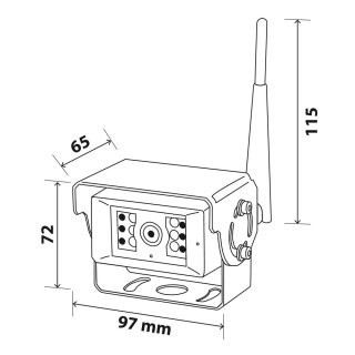 Wireless-Kamera, Farbkamera mit Sensor 1/3”