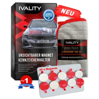 Kennzeichenhalter Magnet 2er Set Clean