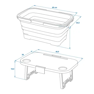 Picknickkorb zusammenklappbar