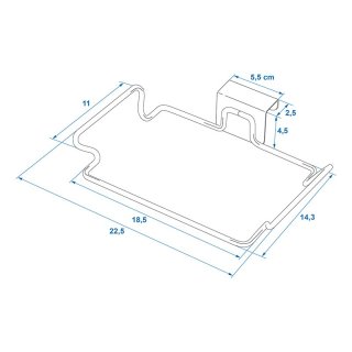 Abfallsack Halter für Türmontage