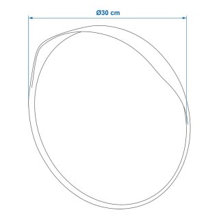 Konvexer Verkehrsspiegel Ø 30 cm