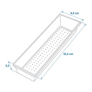 Range-couverts 33,2 x 9,5 x 5,2 cm