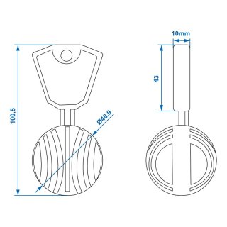 Anti-Diebstahl-Ball für Kugelkuppling im Blister