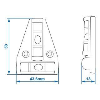 Wasserwaage Piramide mit Magnet