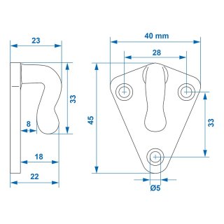 Planenhaken Metall 10 Stück im Blister