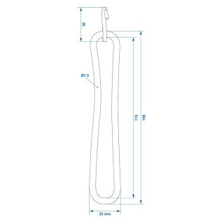 Gummi-Spannring mit S-Haken 4 Stück im Blister