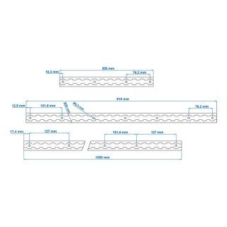 Airlineschiene Zurrschiene Alu 60cm